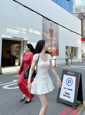 【Dear zhazha】芭蕾少女~纯欲蕾丝花边白色百褶蛋糕蓬蓬半身短裙