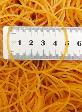 气球链造型配件橡皮筋 进口胶圈皮筋圆形黄色绑气球高弹力橡胶圈