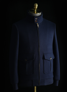 Royal Lisbon 诺悠翩雅 男士意大利手工针织贝林顿夹克外套定制