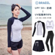 韩国冲浪服女分体长裤 泳衣女防晒速干潜水水母衣浮潜HOT温泉 长袖