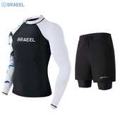 温泉男士 长裤 冲浪速干潜水服 泳衣全身防晒水母浮潜长袖 韩国男士