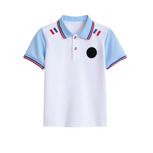 信阳市浉河区校服朗高小学校服短袖短裤男女款夏季白色学院风班服