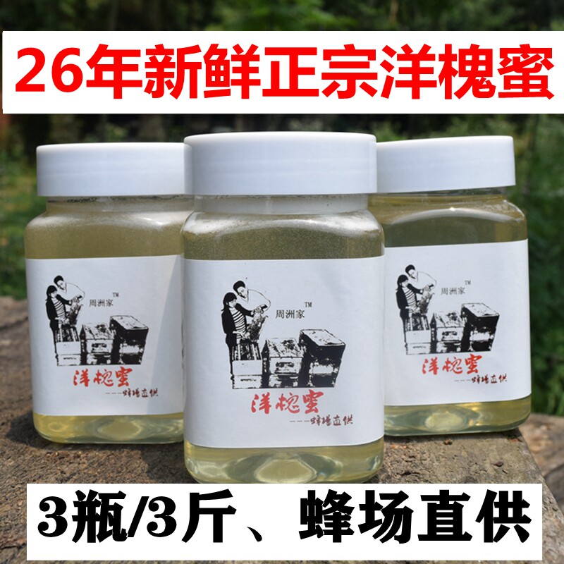 周洲家洋槐花蜜纯正天然农家自产野生成熟正宗真原蜜无添加土蜂蜜