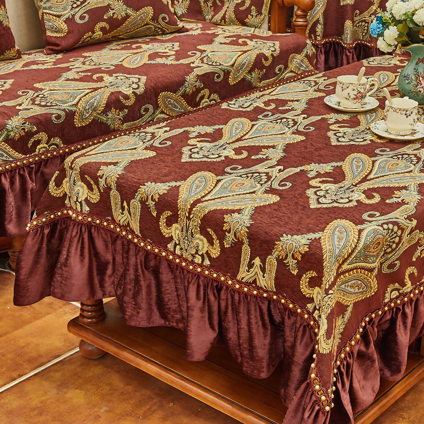 餐桌桌布长方形棉麻布艺中式茶几防烫盖布美式复古乡村椅垫套台布