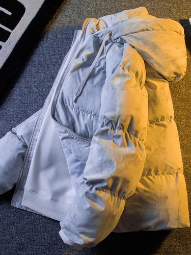 潮牌美式连帽羽绒棉衣棉服男冬季潮流宽松加厚保暖情侣面包服外套