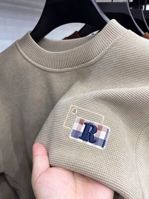 潮牌冬季加绒卫衣男加厚保暖内搭毛衣中青年休闲圆领一体绒打底衫