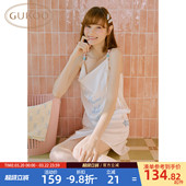 Gukoo 简约女士家居服吊带睡裙B 果壳睡裙女春夏冰丝新款