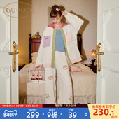 Gukoo 轰轰小狗可爱女士家居服套装 果壳睡衣冬季 半边绒保暖新款