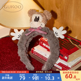Gukoo 洗脸洗漱束发头箍 果壳发箍女迪士尼联名米奇头饰2026新款