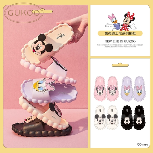 Фруктовая раковина Disney IP -шлепанцы женская xiajiadao indo eva non -slip ванная комната ступенька
