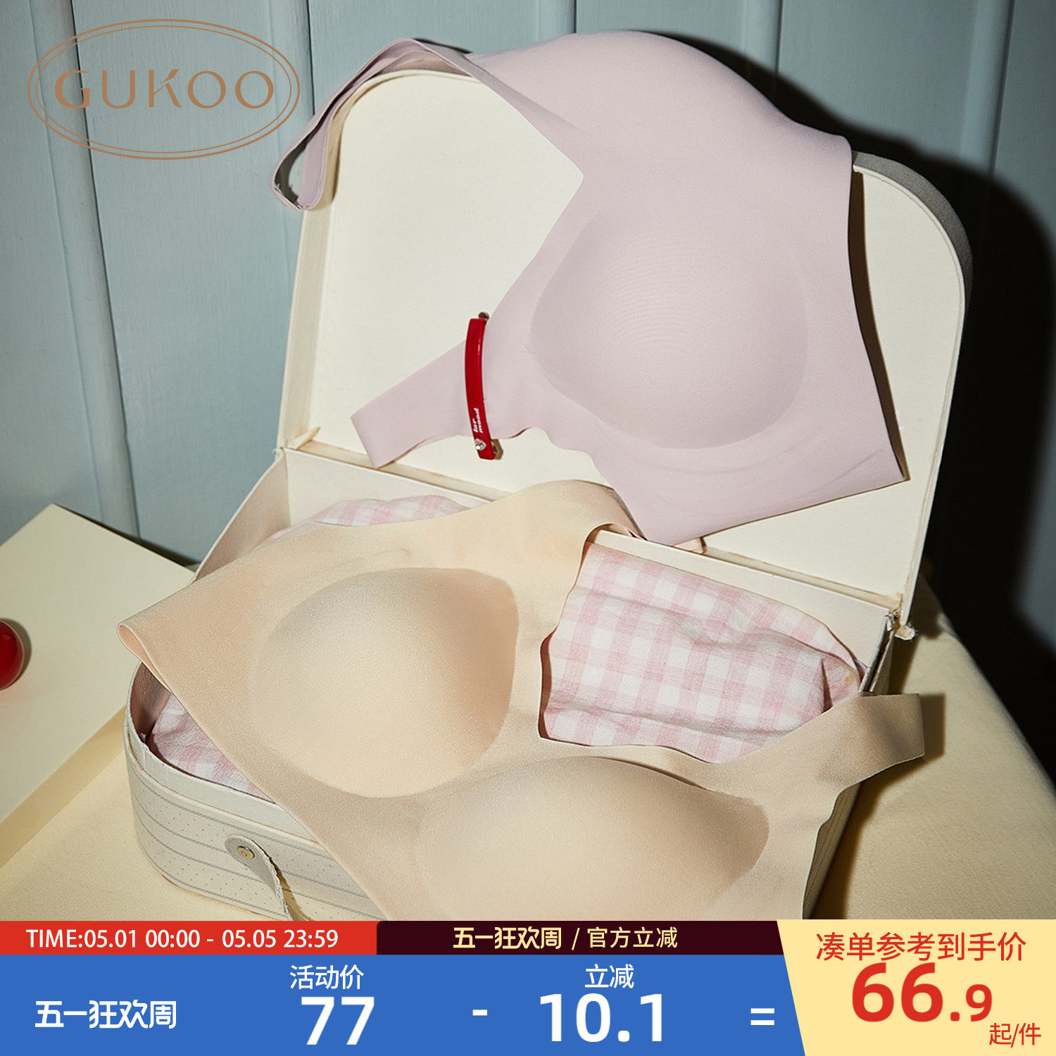 �ۻ��㣺Gukoo/��������Ů���Ĵ�ɫ�ٴ�2026�¿��޺۾�£Ůʿ��Լ���ط������� M  65.45Ԫ