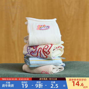 Gukoo/果壳中筒袜女春夏可爱卡通袜子新款女士百搭中筒袜