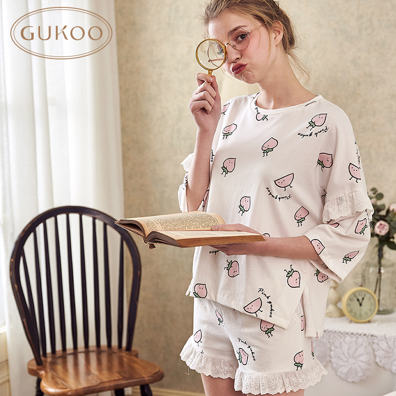 Gukoo/¹û¿Ç˯ÒÂÅ®´ºÏļҾӷþÌ×װŮʿÂúµØ»¨ÉÏÒÂÌðÃÀŮʿÌ××°