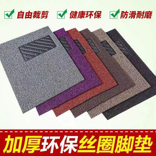 通用汽车脚垫丝圈脚垫易清洗可自由裁剪主驾驶脚踏垫地毯防水