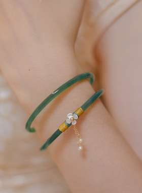 手镯冰种叮当贸易闺蜜礼品手链古风地摊小饰品