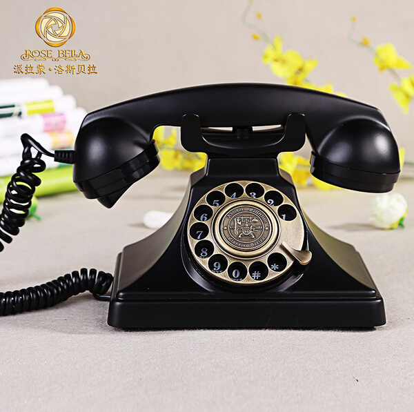 洛斯贝拉1929固定座机欧式古董仿古固话酒店家用复古转盘电话机