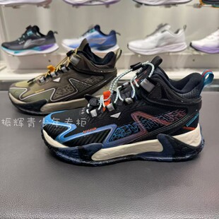 YKEU012 板鞋 2024冬李宁男女童加绒高帮二棉鞋 皮面防水舒适运动鞋