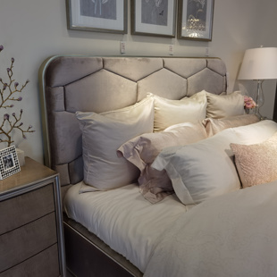 美克art家具美家cara轻奢床 美式法式实木美式轻奢双人床实木床