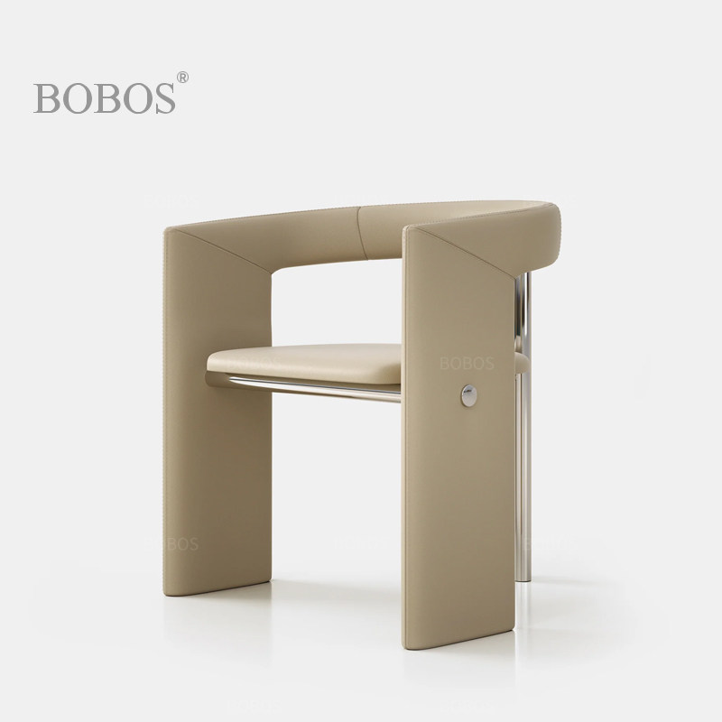 bobos皮革极简风休闲椅