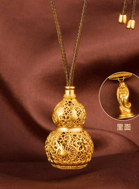 葫芦弥勒佛如意绳项链男女饰品