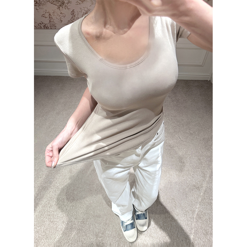 夏媛原创 刚需高弹打底 宽松短袖T恤上衣