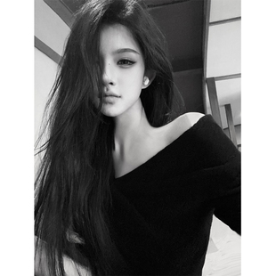 新款 纯色荡领针织衫 气质高级感内搭T恤上衣 松弛美人骨 夏媛原创