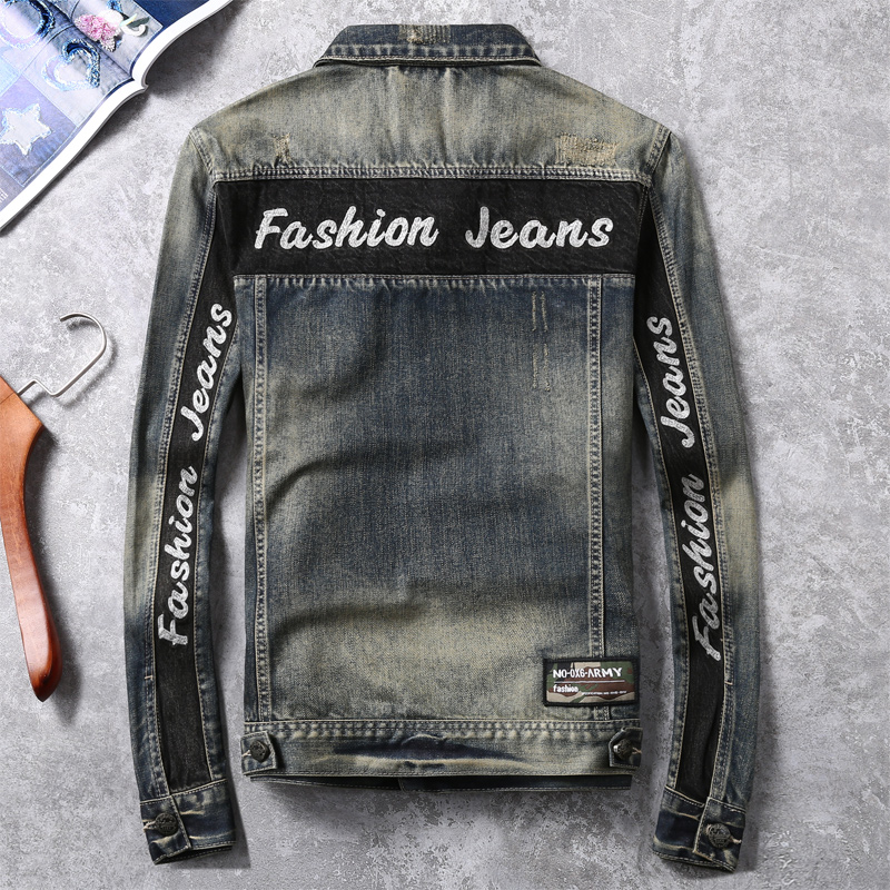 卡威酷牛仔夹克男时尚帅气外套