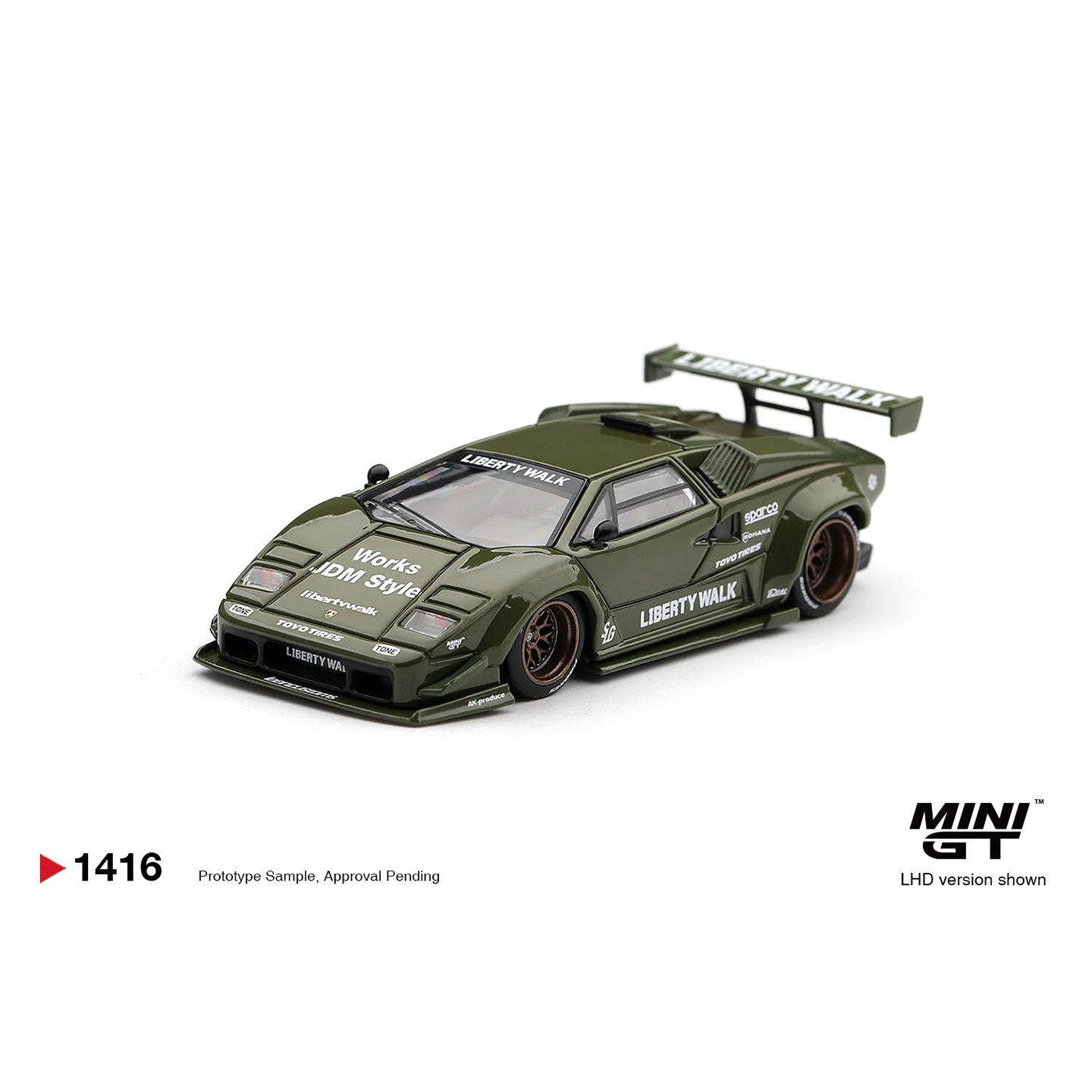【境界预售】MINIGT 1:64 1416# 兰博基尼康塔什 LBWK 合金车模