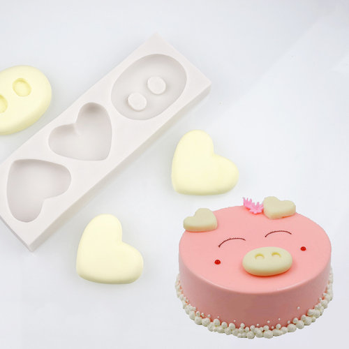 翻糖巧克力蛋糕烘焙硅胶模具耳朵