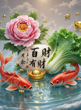 百财有余入门贴画客厅卧室财运滚滚装饰自粘贴纸走廊玄关墙壁贴画