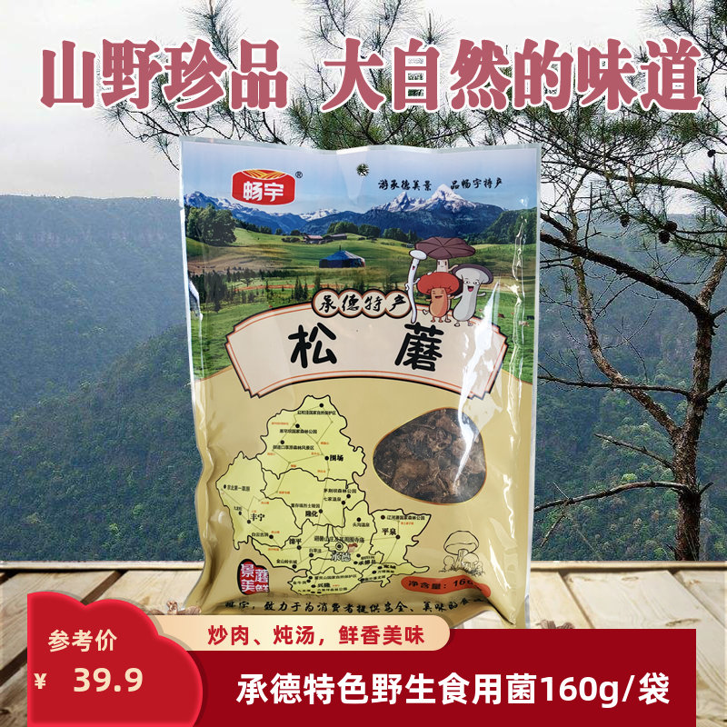 畅宇松蘑袋装山珍干蘑菇承德特产
