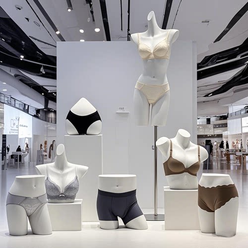 聚拢道具半身陈列胸罩内衣模特