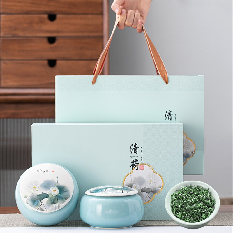 新茶碧螺春绿茶叶送礼茶叶礼盒装高档礼品过年货礼盒春节送礼长辈