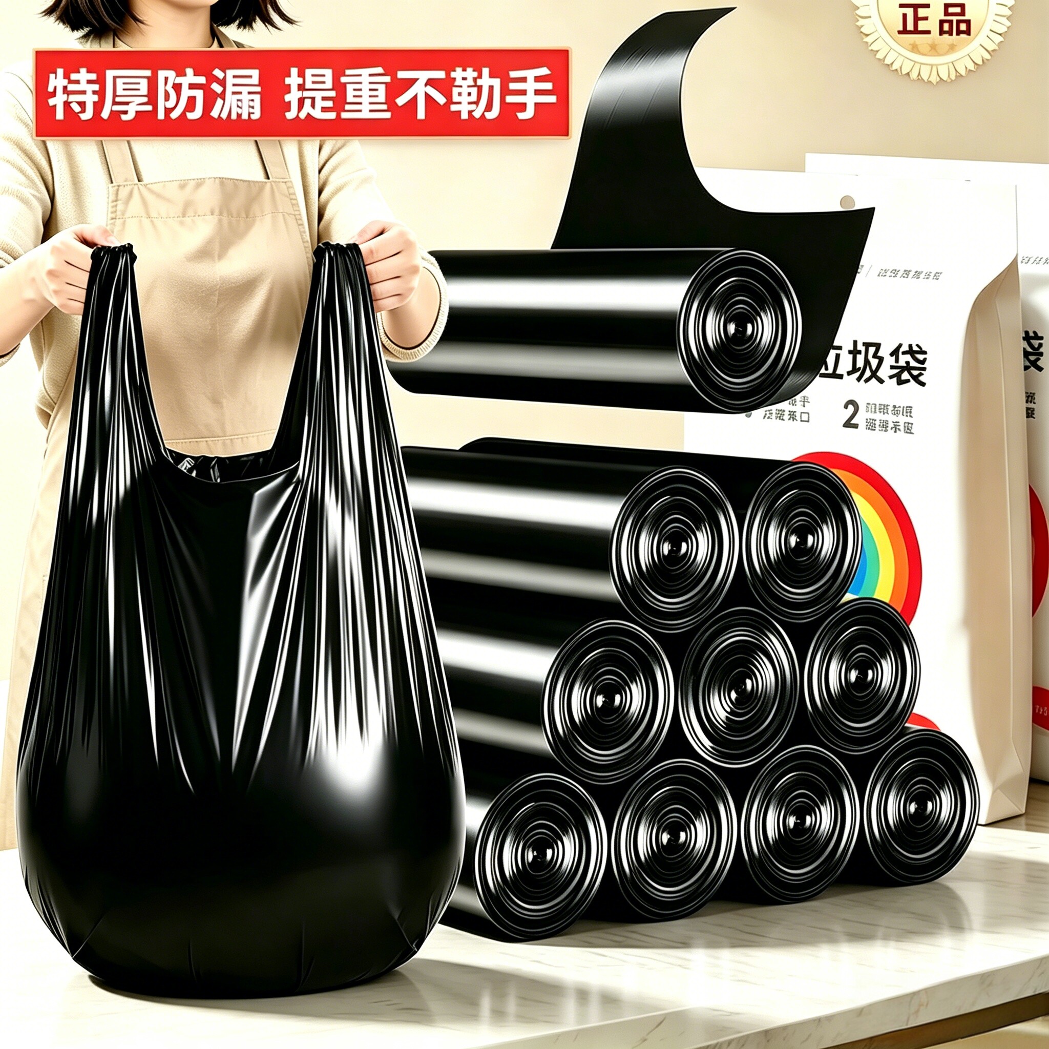 100只/特厚宽提手/热汤不易漏