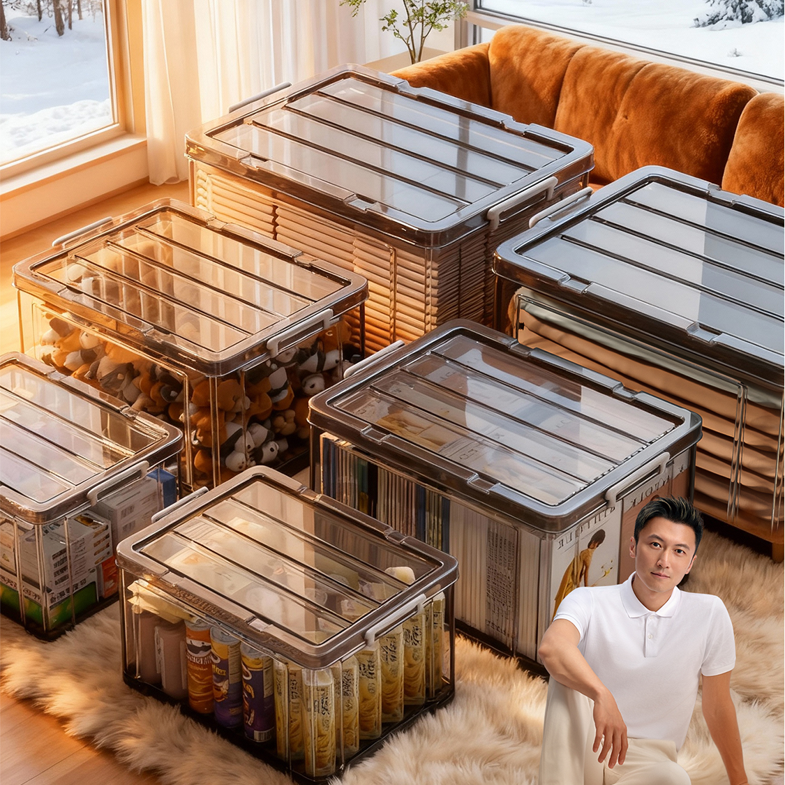 佳帮手冬季装厚衣物收纳箱