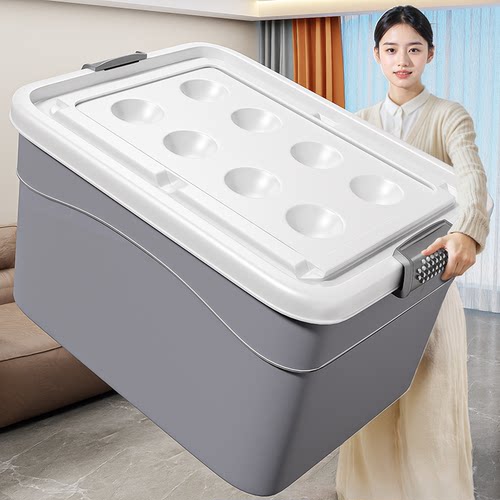【百亿加补】衣物收纳箱带滑轮