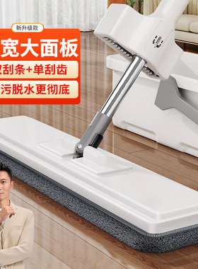 佳帮手2026新款免手洗懒人平板拖把家用一拖净吸水墩拖布拖地神器