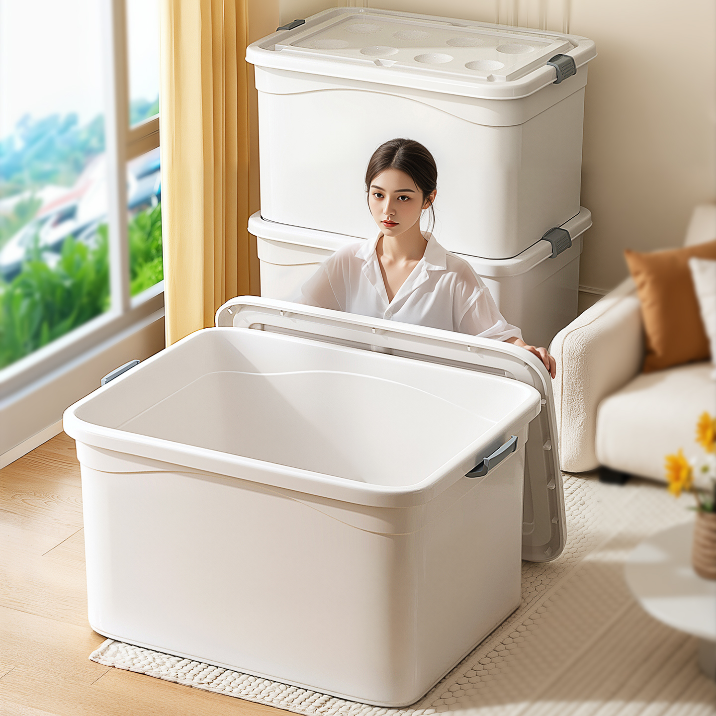 【甄选好物】大容量敞口收纳箱