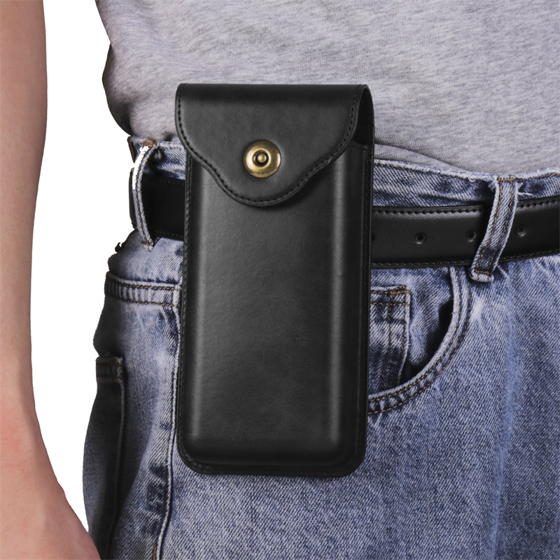 华为X7手机腰包适用MateX7典藏版穿皮带挂腰皮套竖新款Mate x7折叠屏磁吸金属扣真皮全包保护壳男士翻盖皮夹