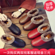 老北京布鞋 女棉拖鞋 舒适加厚防水棉靴防滑软底皮面中老年妈妈休闲