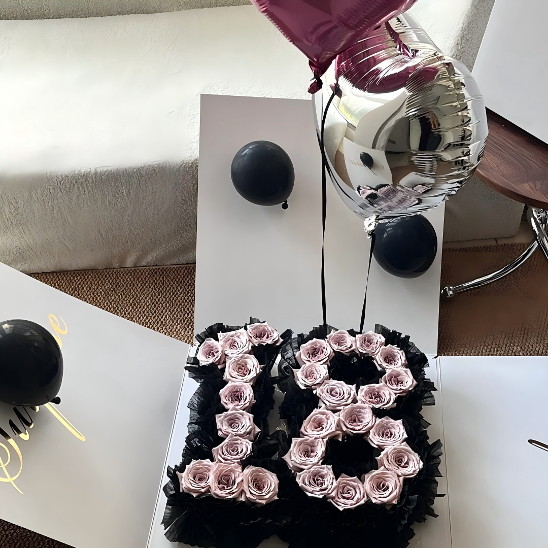 全国同城生日数字惊喜礼盒花束鲜花店订购免费配送闺蜜女友生日