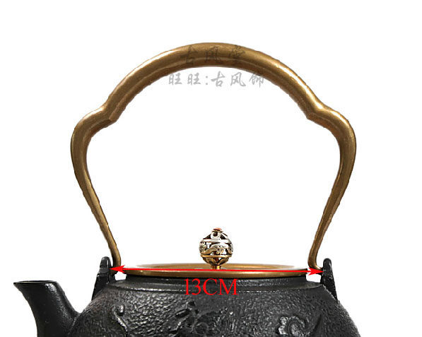 铸铁茶壶手把/煮茶壶铜提手/日本老铁壶铜提梁/茶壶铜手柄把手