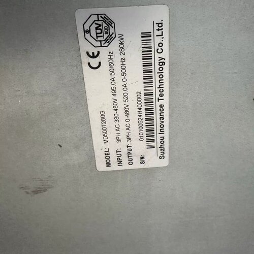 售前询价MD500T280G 匯川变频器 280kW工控调速设備议价维修