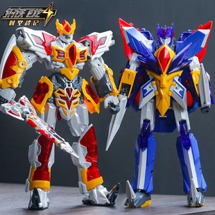 钢铁飞龙4时空战纪变形合体机器人烈焰刃王金刚中国风武器轩辕剑3