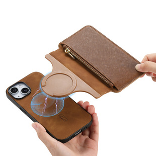 适用苹果15手机壳套16新款 7plus无线充电e XSmax magsafe磁吸iPhone14promax高级13翻盖12全包防摔11