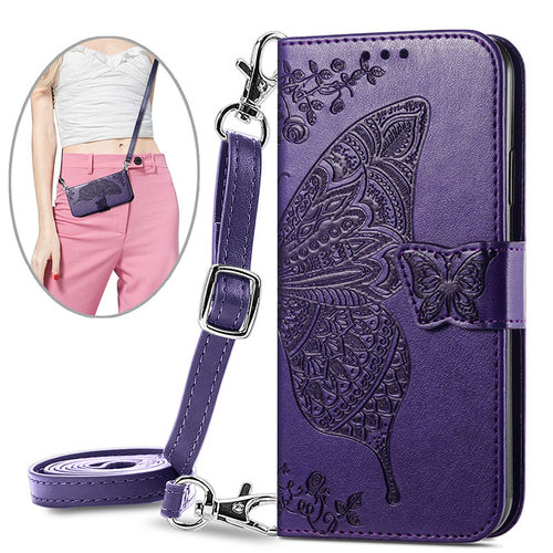 适用小米11斜挎插卡翻盖皮套