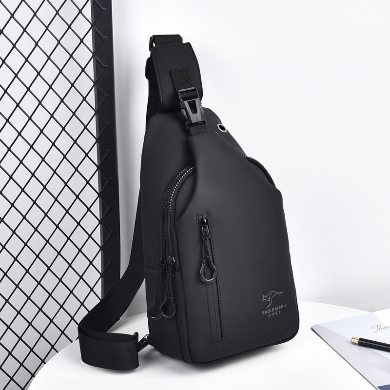 正品袋鼠胸包男士背包2025尼龙胸包休闲运动旅游胸前包单肩斜挎包,箱包皮具/热销女包/男包,胸包,淘宝优惠券,粉丝福利购,淘宝优惠卷