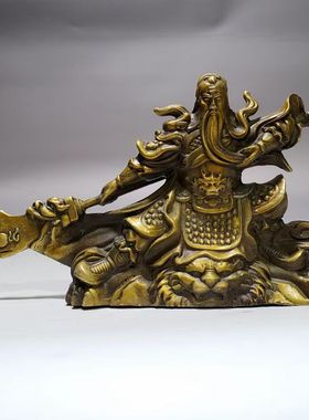 荣华富贵黄铜桌面摆件复古装饰