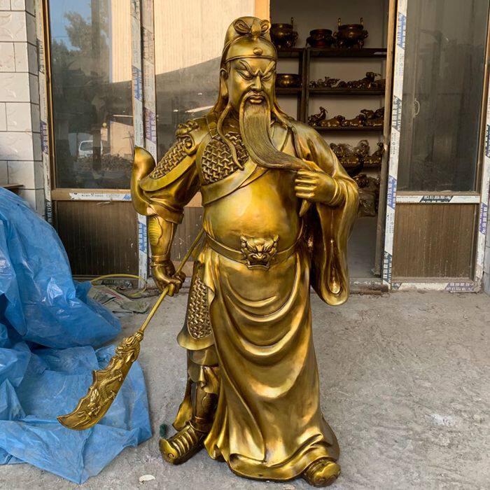 荣华富贵精工关二爷落地武财神