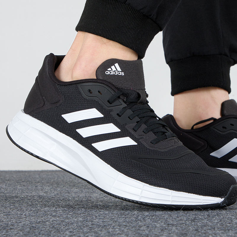 Adidas阿迪达斯男鞋2022新款DURAMO 10运动减震透气跑步鞋GW8336
